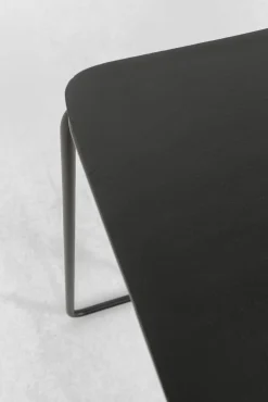 Outlet KARE Design Stoliki pomocnicze blaty aluminiowe nogi stalowe czarny i złoty 2-set - KARE