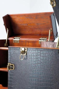 Outlet KARE Design Szafa Barowa Colonial 60x153 cm ciemnobrązowa - KARE