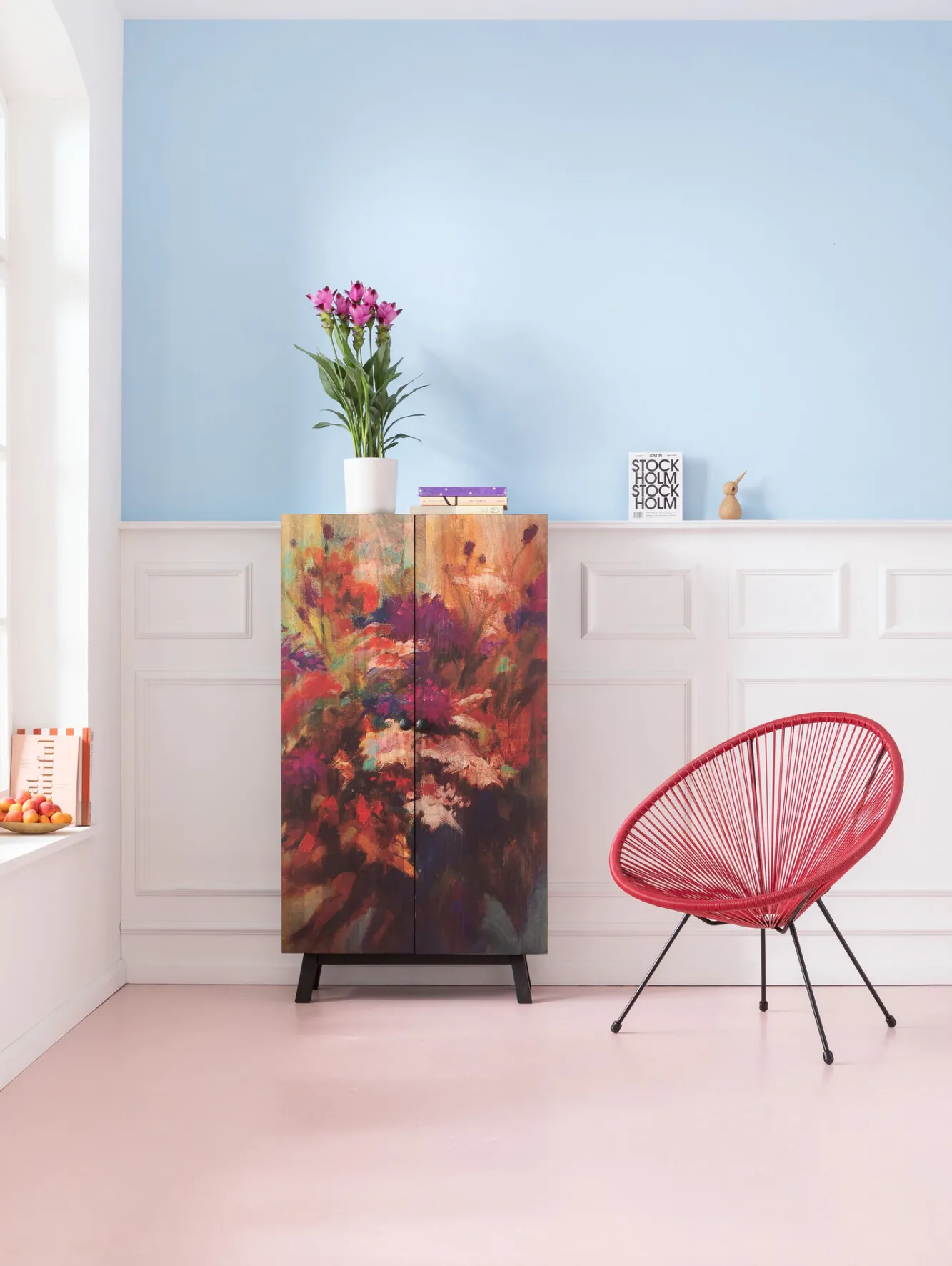 Outlet KARE Design Szafa Fleur 76x140 cm kolorowa - KARE