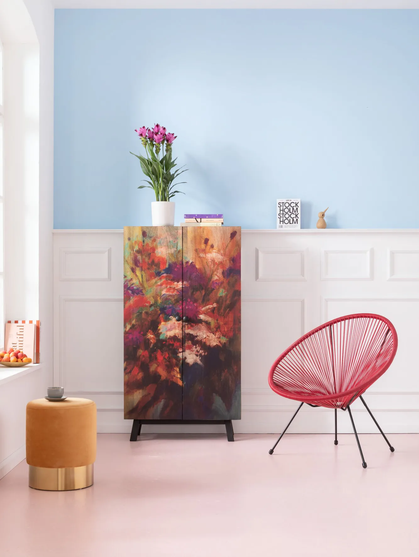 Outlet KARE Design Szafa Fleur 76x140 cm kolorowa - KARE