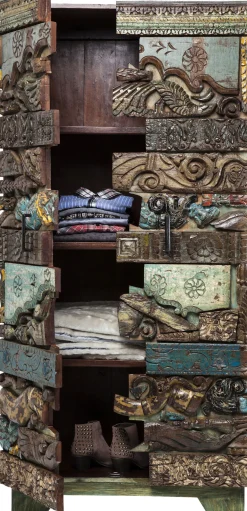 Best KARE Design Szafa Shanti Surprise Puzzle 85x180 cm kolorowa - KARE