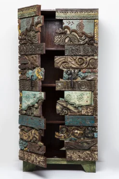 Best KARE Design Szafa Shanti Surprise Puzzle 85x180 cm kolorowa - KARE