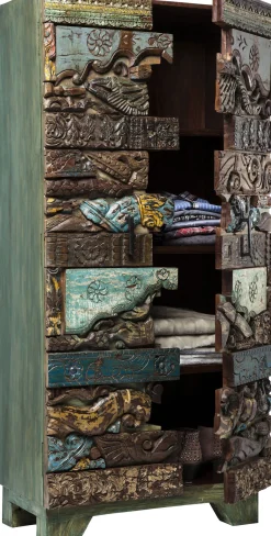 Best KARE Design Szafa Shanti Surprise Puzzle 85x180 cm kolorowa - KARE