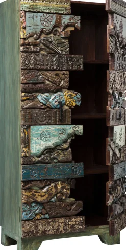 Best KARE Design Szafa Shanti Surprise Puzzle 85x180 cm kolorowa - KARE