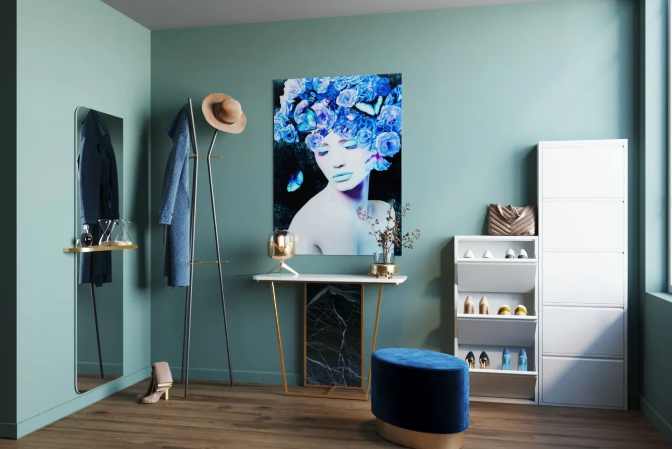 Clearance KARE Design Szafka na buty Caruso MO 50x103 cm biała - KARE