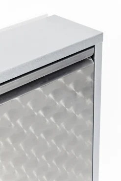 Outlet KARE Design Szafka na buty Caruso MO 50x103 cm srebrna - KARE