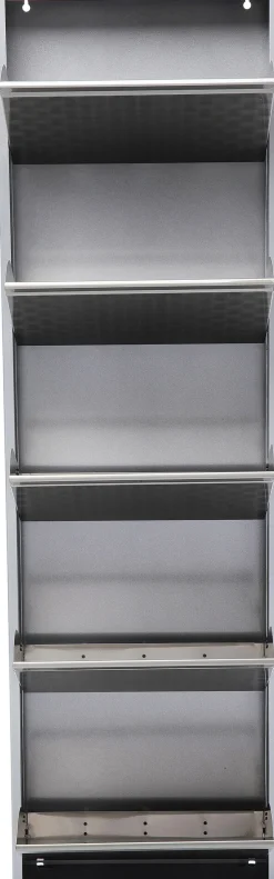 Outlet KARE Design Szafka na buty Caruso MO 50x170 cm srebrna - KARE