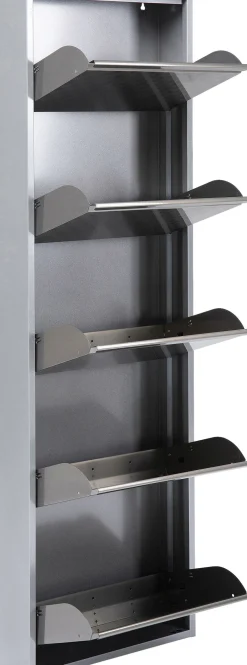 Outlet KARE Design Szafka na buty Caruso MO 50x170 cm srebrna - KARE