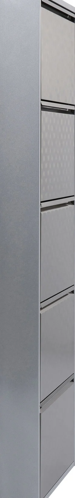 Outlet KARE Design Szafka na buty Caruso MO 50x170 cm srebrna - KARE