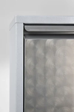 Outlet KARE Design Szafka na buty Caruso MO 50x170 cm srebrna - KARE