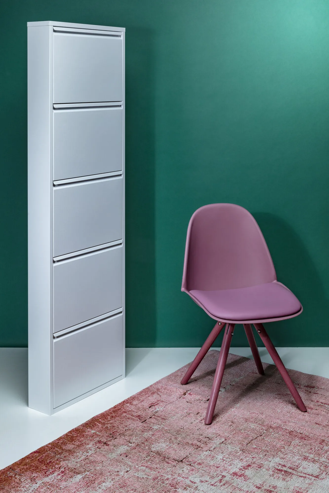 Clearance KARE Design Szafka na buty Caruso MO 50x170 cm biała - KARE