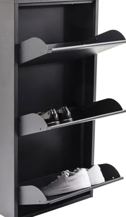 Clearance KARE Design Szafka na buty Caruso 50x103 cm antracytowa - KARE