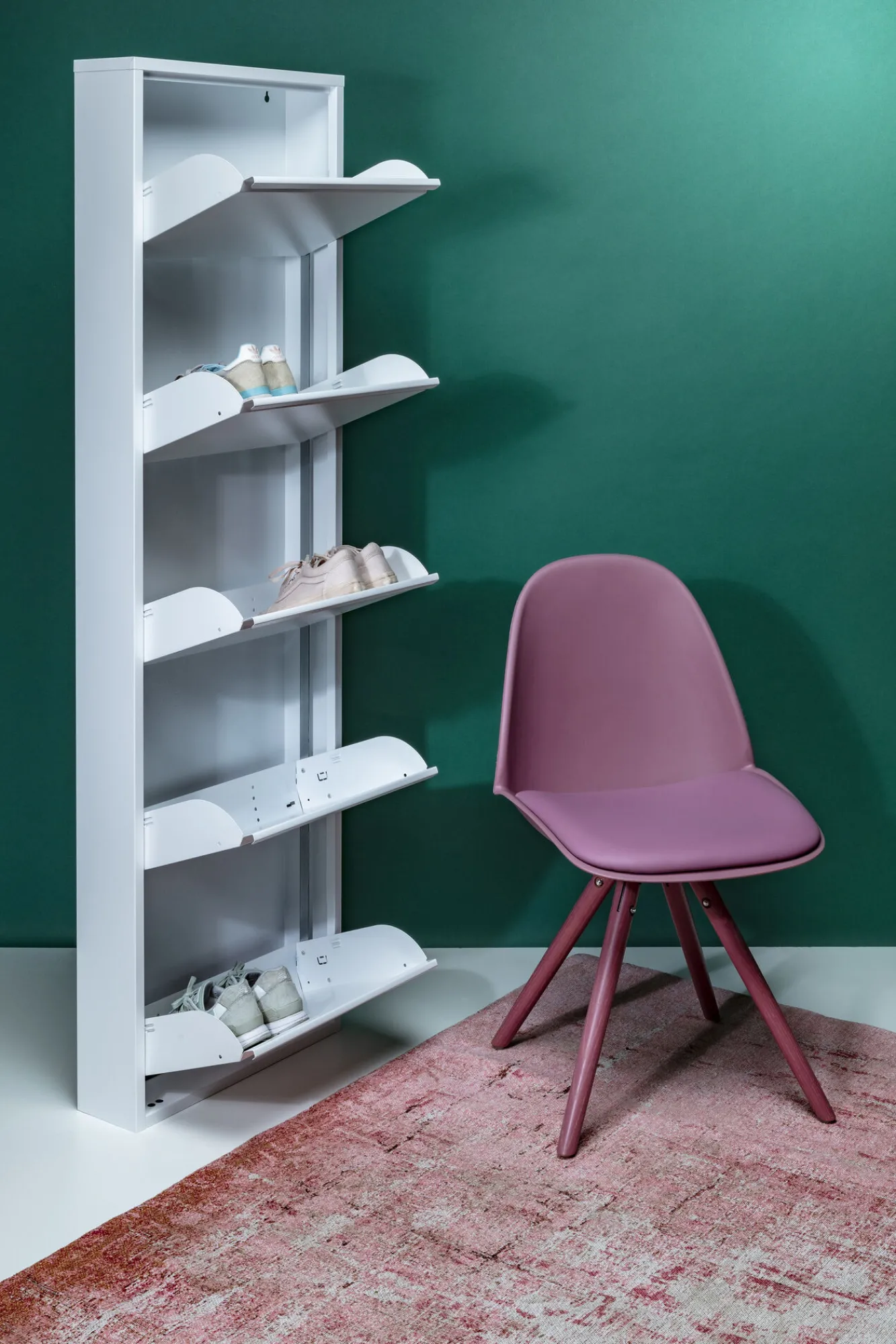 Outlet KARE Design Szafka na buty Caruso 50x170 cm biała - KARE