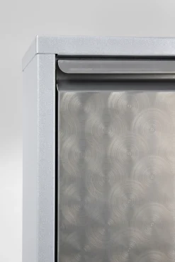 Outlet KARE Design Szafka na buty Caruso 50x170 cm srebrna - KARE