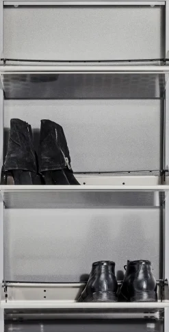 Sale KARE Design Szafka na buty Caruso 50x103 cm srebrna - KARE