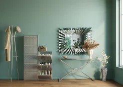 Sale KARE Design Szafka na buty Caruso 50x103 cm srebrna - KARE