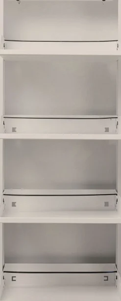 Hot KARE Design Szafka na buty stalowa 4 półki kolor kremowy 50x136 cm - KARE