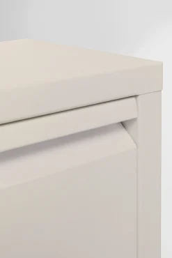 Hot KARE Design Szafka na buty stalowa 4 półki kolor kremowy 50x136 cm - KARE