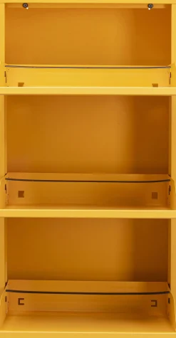Online KARE Design Szafka na buty stalowa 3 półki kolor żółty 50x103 cm - KARE
