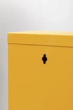 Online KARE Design Szafka na buty stalowa 3 półki kolor żółty 50x103 cm - KARE