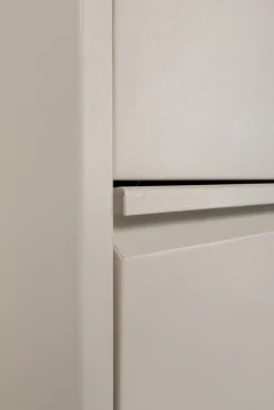 Discount KARE Design Szafka na buty stalowa kremowa 5 przegródek 50x173 cm - KARE