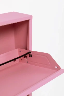Discount KARE Design Szafka na buty stalowa różowa 3 przegródki 50x104 cm - KARE