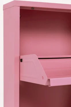 Discount KARE Design Szafka na buty stalowa różowa 3 przegródki 50x104 cm - KARE