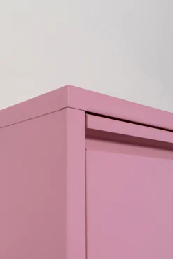 Fashion KARE Design Szafka na buty stalowa różowa 5 przegródek 50x173 cm - KARE