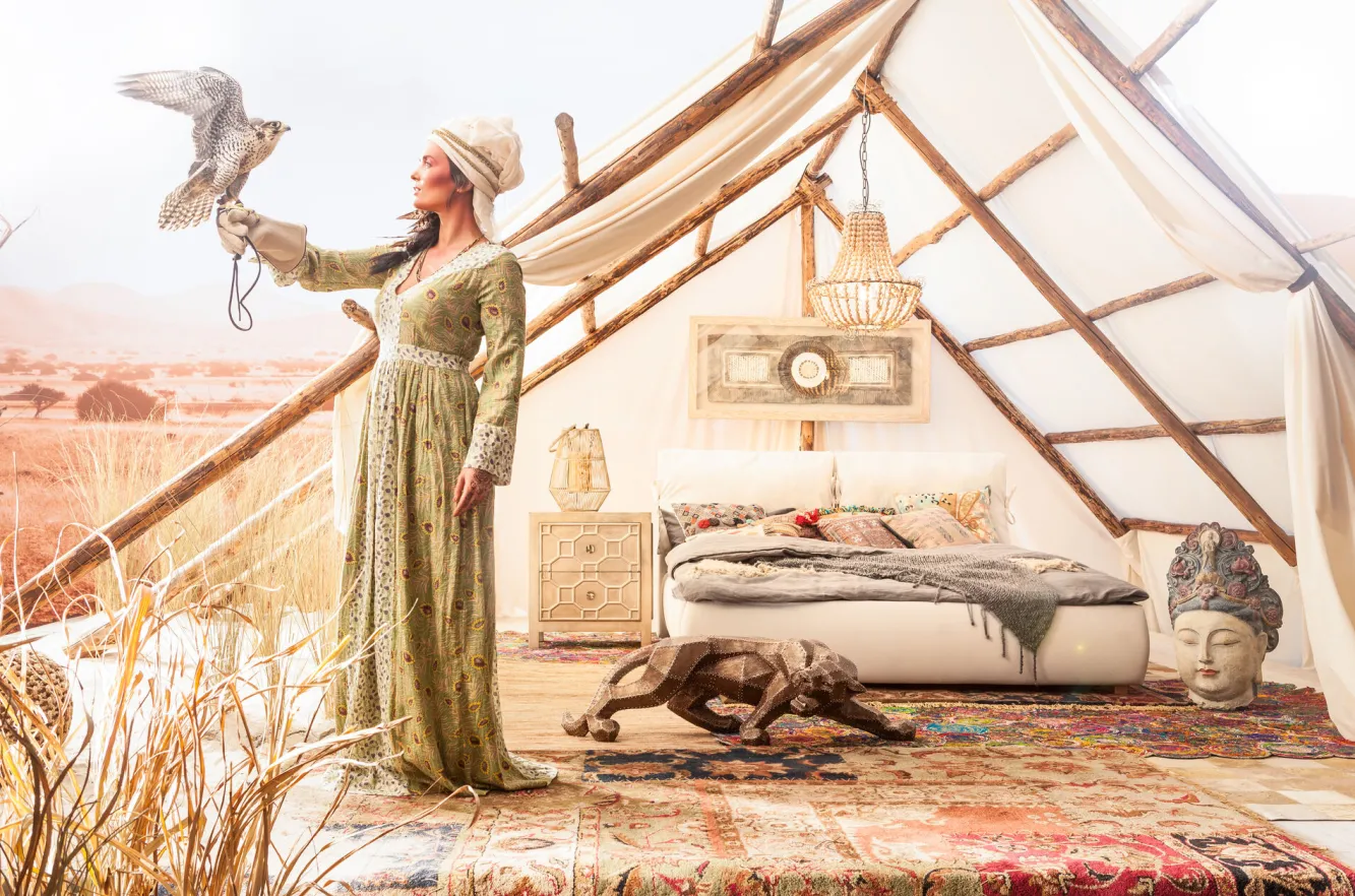 Best KARE Design Szafka nocna Alhambra 59x65 cm szampańska - KARE