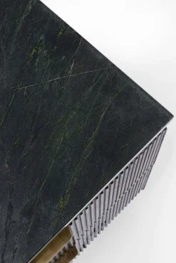 New KARE Design Szafka nocna Catalina 51x58 cm drewno mango ciemnobrązowe - blat marmur - KARE