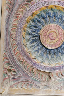 Hot KARE Design Szafka nocna 1-drzwiowa z drewna mango front kolorowy 50x70 cm - KARE