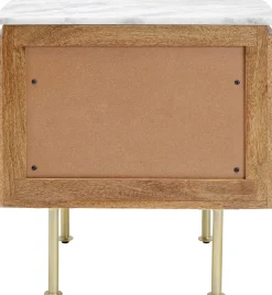 New KARE Design Szafka nocna Grace 50x55 cm drewno mango - blat marmur - KARE