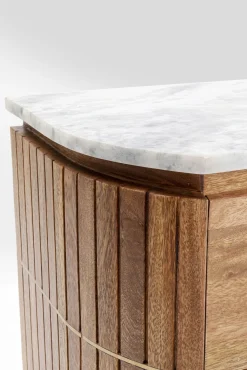 New KARE Design Szafka nocna Grace 50x55 cm drewno mango - blat marmur - KARE