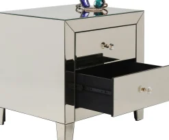 Fashion KARE Design Szafka nocna Luxury Gold 2 49x50 cm szampańska - KARE