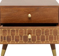 Outlet KARE Design Szafka nocna Muskat 45x53 cm drewniana - KARE