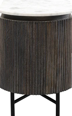 Sale KARE Design Szafka nocna z 2 szufladami drewno mango i marmur 50x55 cm - KARE