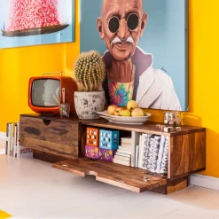 Online KARE Design Szafka RTV Authentico 150x35 cm drewniana - KARE