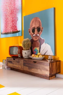 Online KARE Design Szafka RTV Authentico 150x35 cm drewniana - KARE