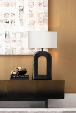 Online KARE Design Szafka RTV 4-drzwiowa czarno-złota front stal nierdzewna 180x45 cm - KARE