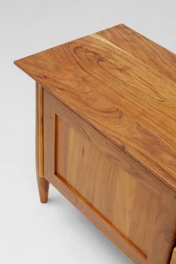 Hot KARE Design Szafka RTV 2-drzwiowa z szufladą i półką drewno akacjowe 175x55 cm - KARE