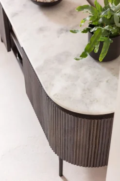 Online KARE Design Szafka RTV Glenn 150x54 cm biało-szara - KARE