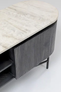 Online KARE Design Szafka RTV Glenn 150x54 cm biało-szara - KARE