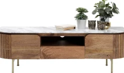 Fashion KARE Design Szafka RTV Grace 145x48 cm drewno mango - blat marmur - KARE