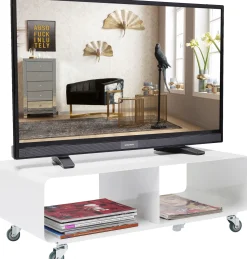 Hot KARE Design Szafka RTV Lounge 90x30 cm biała - KARE