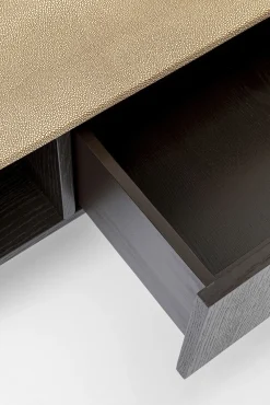 Sale KARE Design Szafka RTV Milano 200x55 cm ciemnobrązowa - KARE