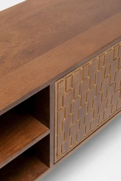 New KARE Design Szafka RTV Muskat 140x50cm brązowa - KARE