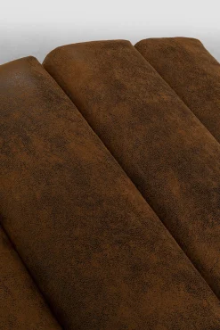 Fashion KARE Design Szezlong tapicerowany brązowy vintage nogi bukowe czarne 190 cm - KARE