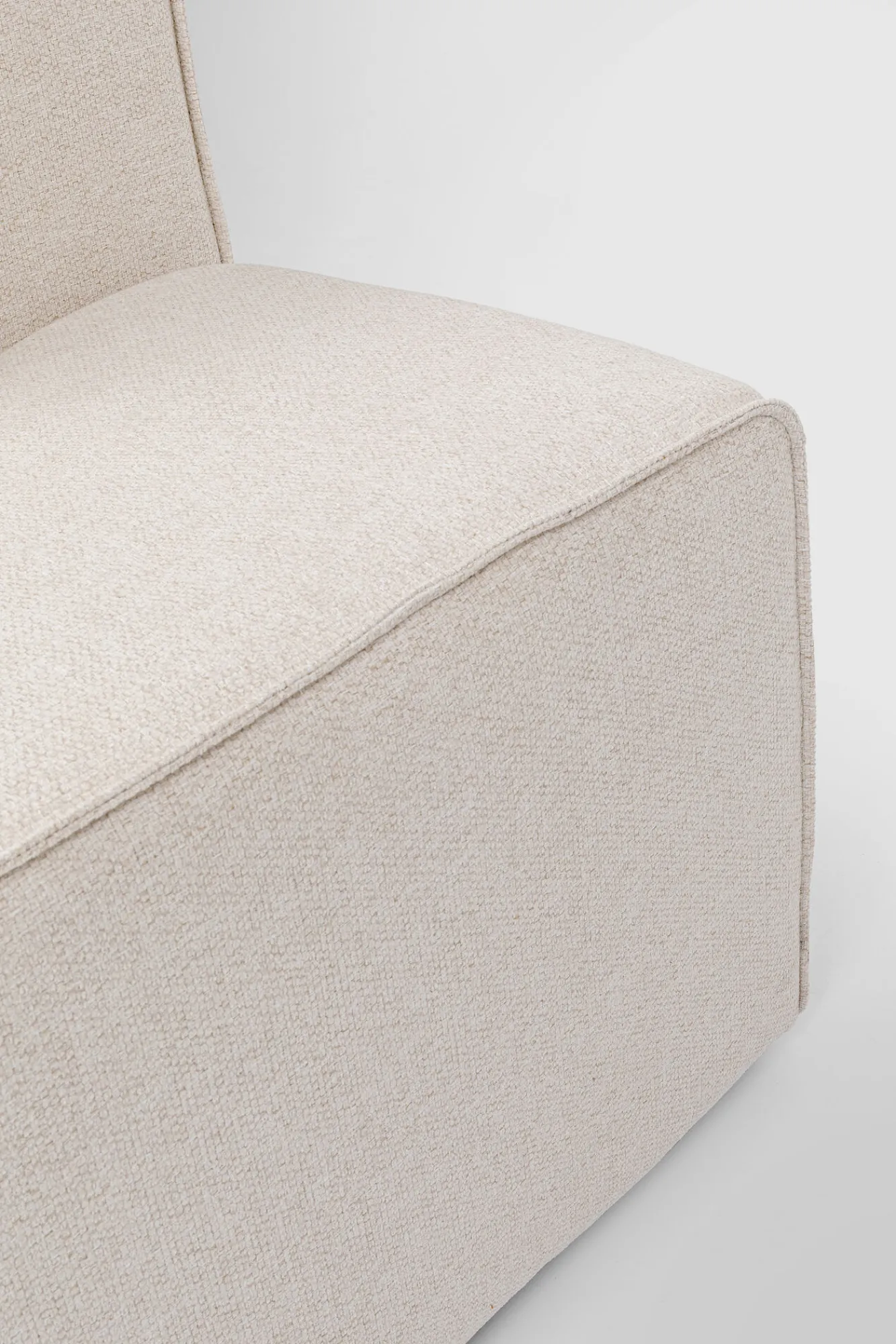 Best KARE Design Szezlong tapicerowany kremowy moduł lewy 182x118 cm - KARE