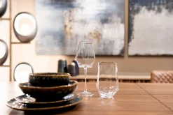 Discount KARE Design Szklanka Diamond Gold Rim 710 ml transparentna - KARE