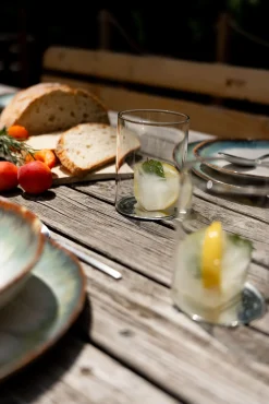 Fashion KARE Design Szklanka Electra 335 ml transparentna - spód srebrny - KARE